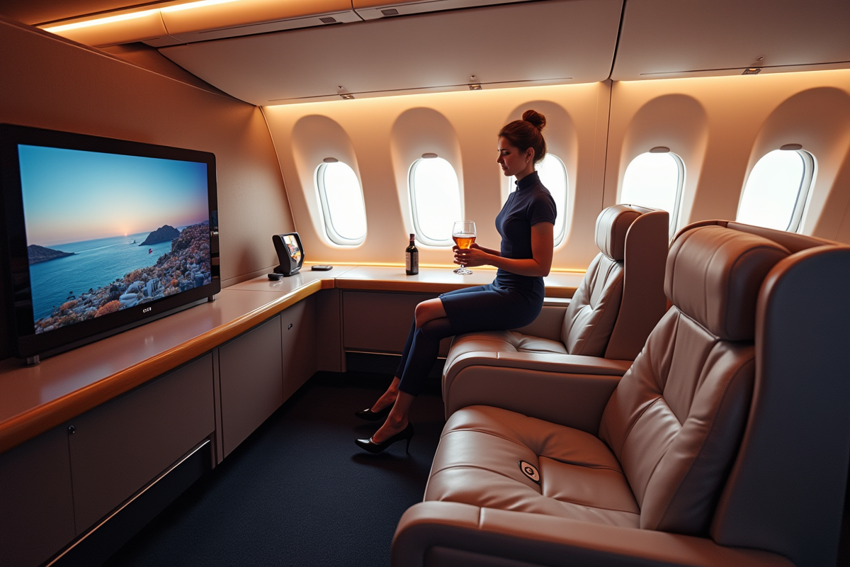 avion confortable