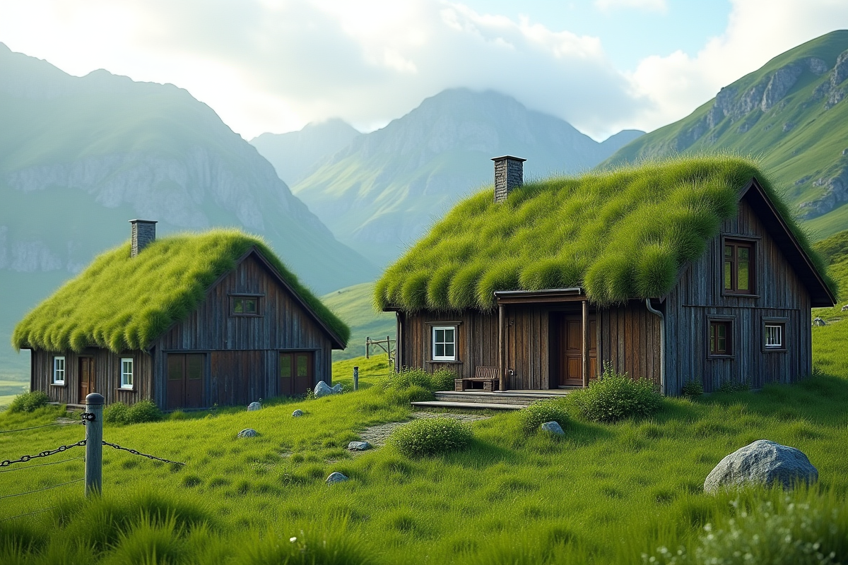 Toits en herbe en Norvège : origines et raisons de cette tradition